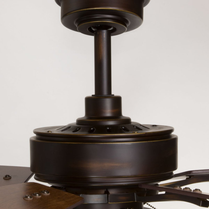 Billows 52'' Ceiling Fan with Light Kit, Antique Bronze with Cherry Blades