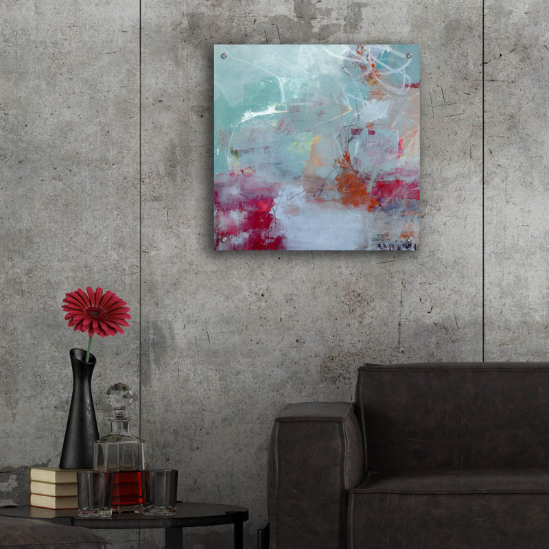 Art mural en verre Wrought Studio «Tranquility» par Jayne Walther, H 24 po x l 24 po x P 0,2 po