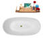 Baignoire autoportante et plateau 60 "avec drain interne 60" Streamline-101413152