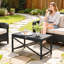 Rectangular Metal Outdoor Coffee Table , 80cm cm W 40cm cm D