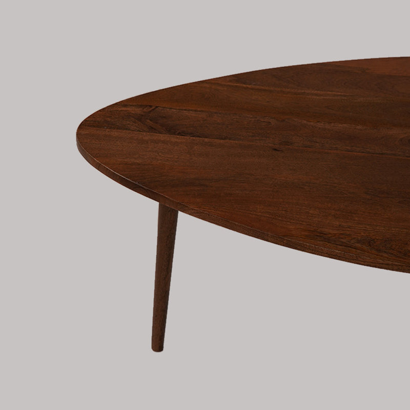 Table basse à 3 pieds Iyland, H 1 po x L 24 po x l 6 po, Teck