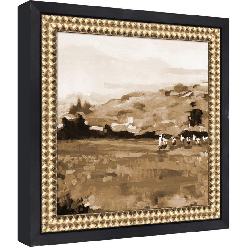«Heritage Style» par Jenny Westenhauser, reproduction d'art sur toile encadrée, 10x10, Castellan Black