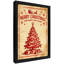 Cadre noir rétro encadré noir, art de Noël festif rétro, impression sur cadre rustique-1960363295
