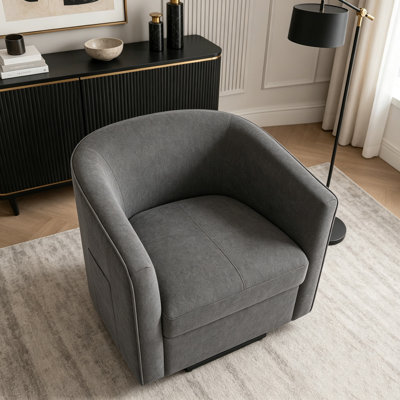 Power Lift Recliner Barrel Shape Recliner Chair