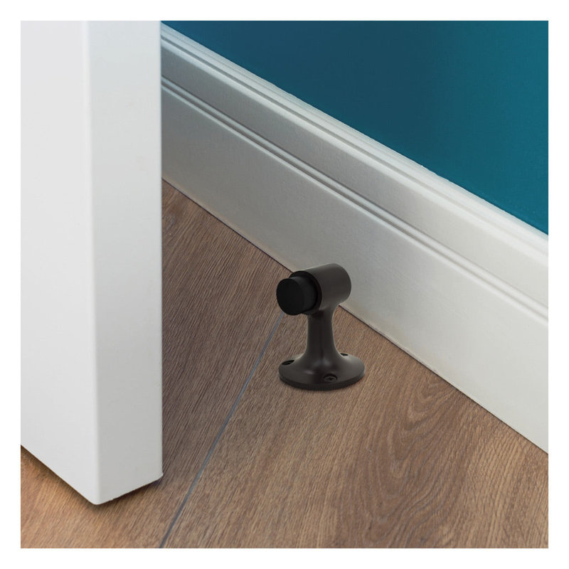 Steel Floor Mount Stop, Satin Chrome