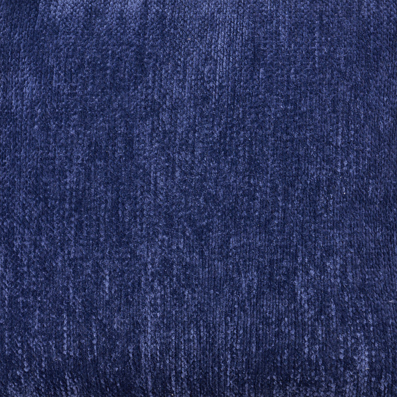 Repose-pieds Ines, Chenille bleue marine