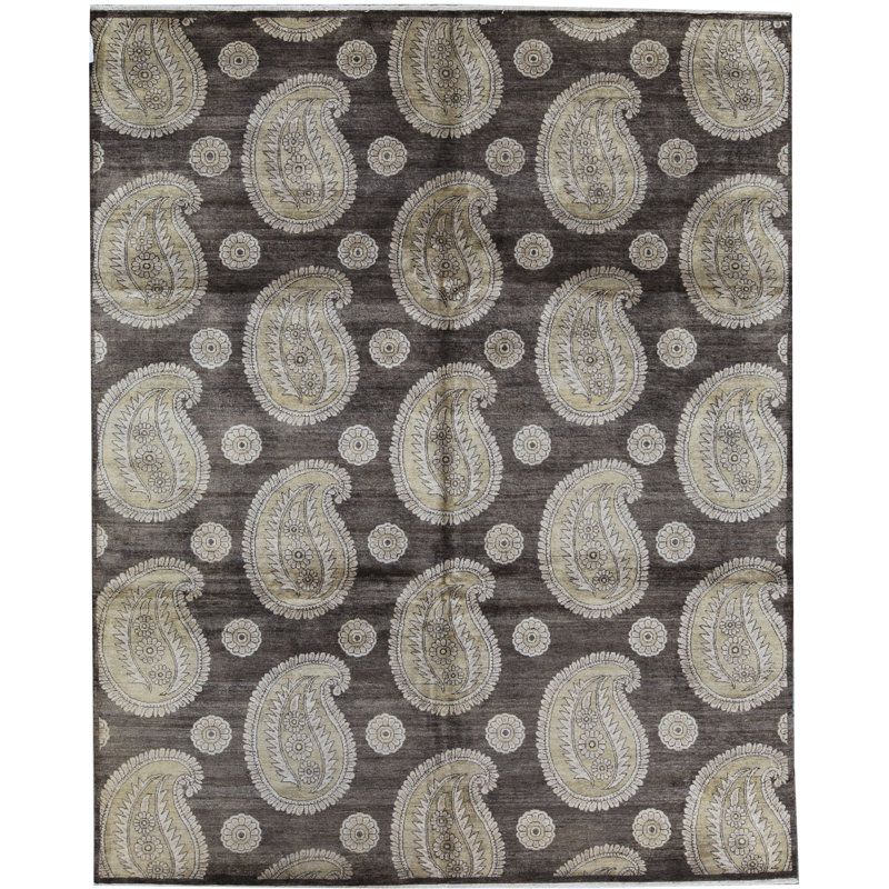 Silk Paisley Area Rug