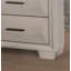 Commode à tiroirs en queue d'aronde anglaise, 1 pièce, finition chêne blanc
