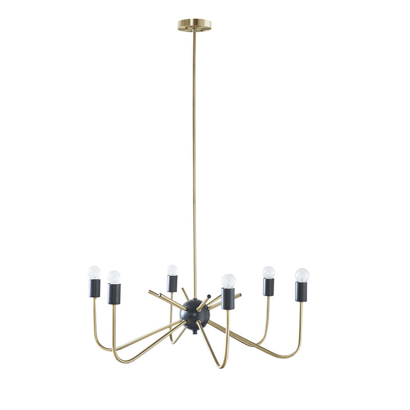 Lustre en métal 6 lumières