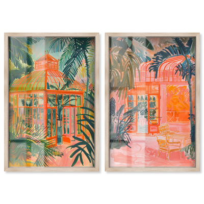 The Greenhouse Set Maximalist Shadowbox Print by Art Remedy
