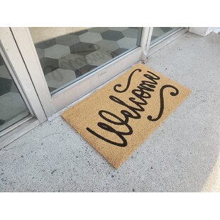 Funny Welcome Monogram Doormats for Entrance Way Indoor Decor Hello From  The InSide Doormat Kitchen Rugs and Mats With Anti-Slip Rubber Back Novelty  Gift Mat(23.6 X 15.7 in) 