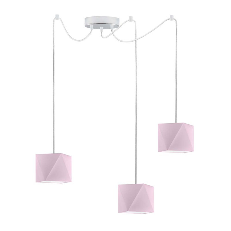 Carnevale 3 - Light Cluster Pendant, Light Violet, Silver