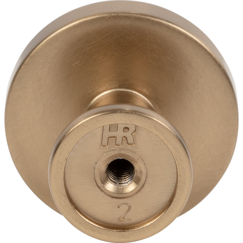 1 1/4" Satin Bronze Square Cabinet Knob with Mounting Hardware