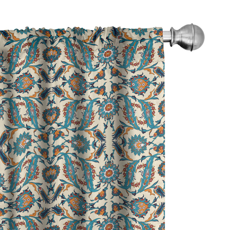 Orient Semi-Sheer Rod Pocket Curtain Panels, 28" x 95"