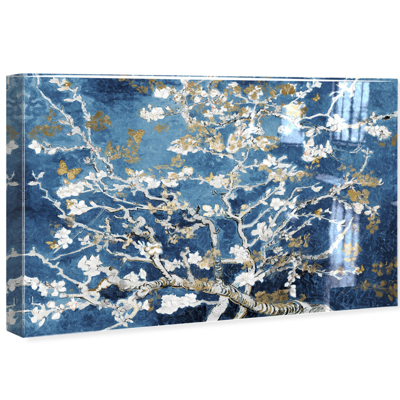 Check Image Van Gogh In Butterfly Blossom Dreams Painting, 24" H x 36" W