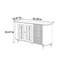 Buffet d'armoire de rangement rétro de style français
