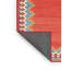 Tapis de zone rouge/brun contemporain-1454985512
