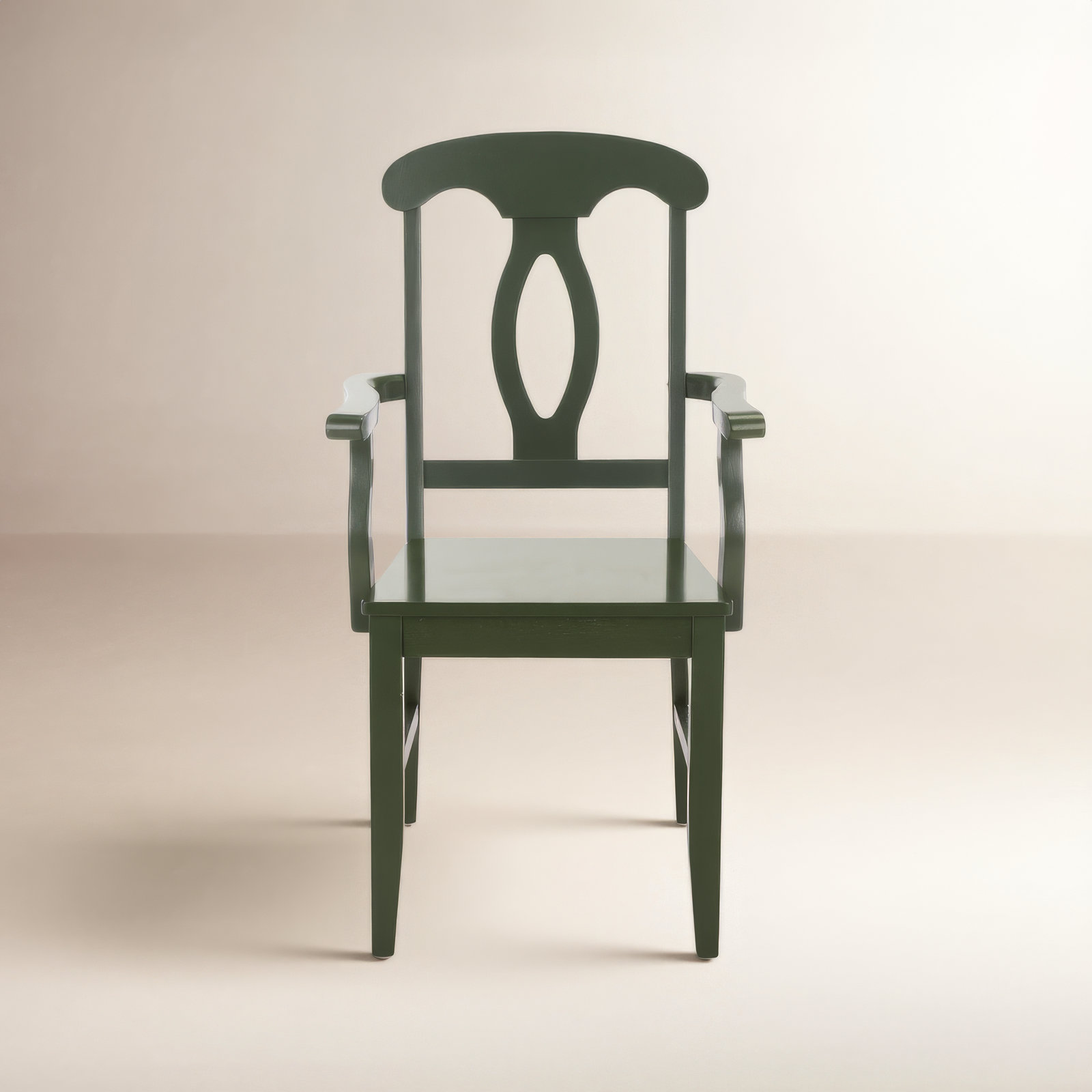 Ottie Dining Armchair, Dark Green