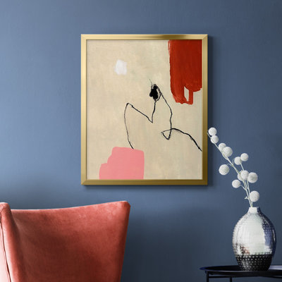 Terra Rosa Abstract II Premium Framed Canvas - Ready to Hang