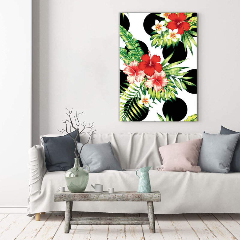 Hawaiian Pattern - Wrapped Canvas Print