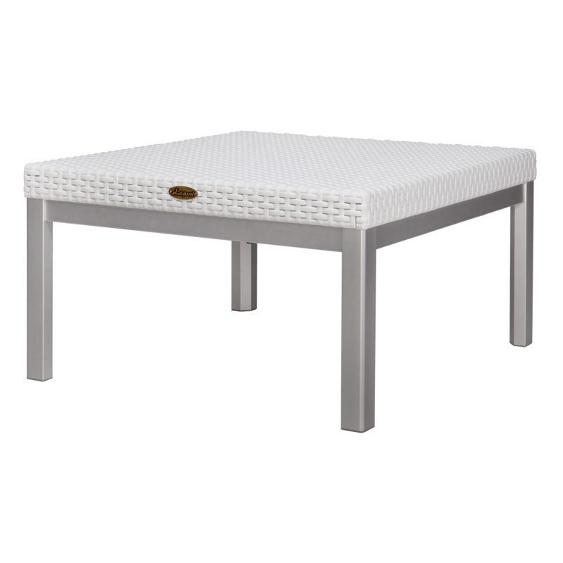 Table basse d'extérieur en résine Raia, Blanc