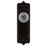 Egg & Dart Plate with Decorative Keyhole and Crystal Door Knob