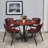 Regency Kobe Round X-Base Breakroom Table, 4 M Stack Chairs-22589904-22589979