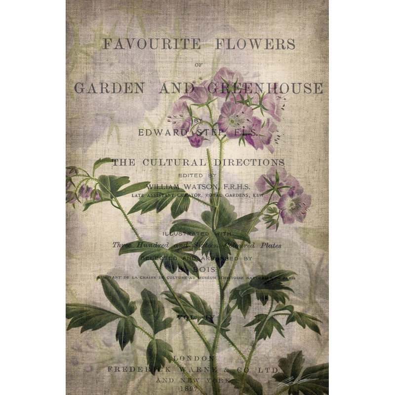 Favorite Flowers IV - Painting on Canvas, 122 cm H x 81 cm W, Wrapped Canvas