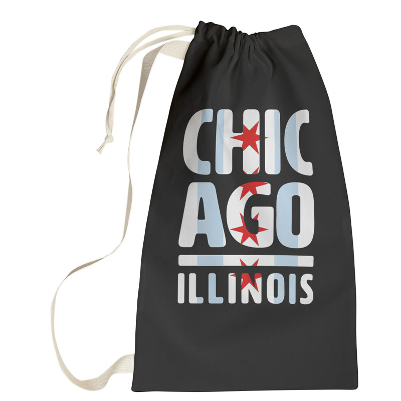 Sac à linge Chicago Illinois, Petit (H 64 po x l 20 po x P 1,5 po)