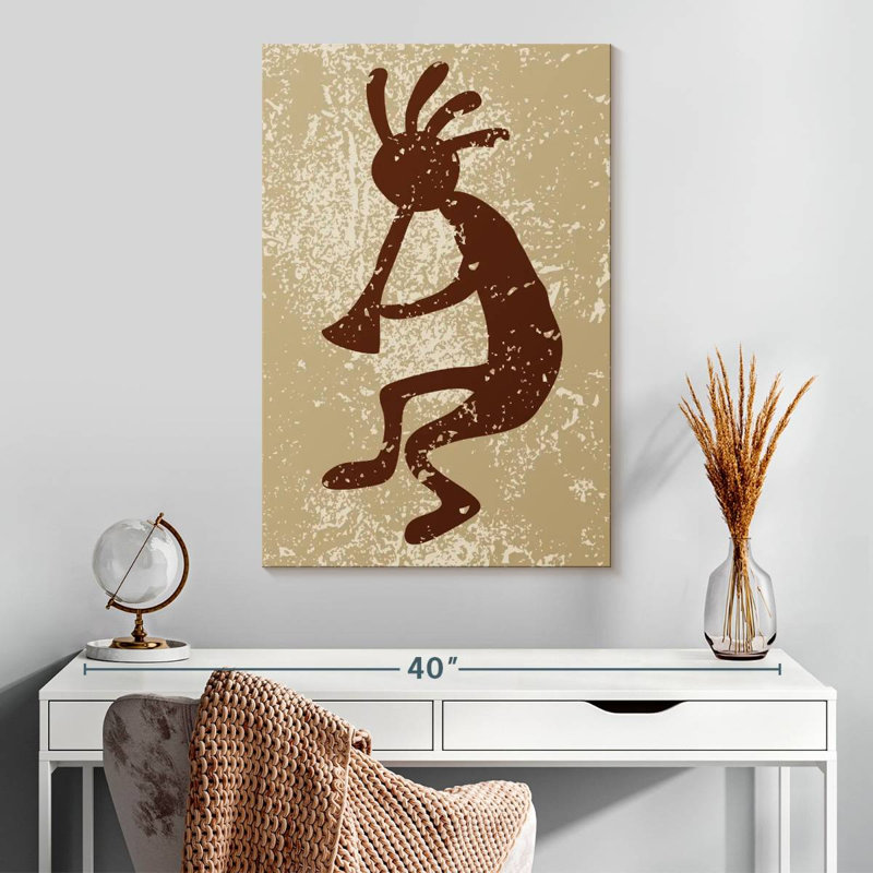 Lelar Native American Deity Grunge, 30" H x 20" W