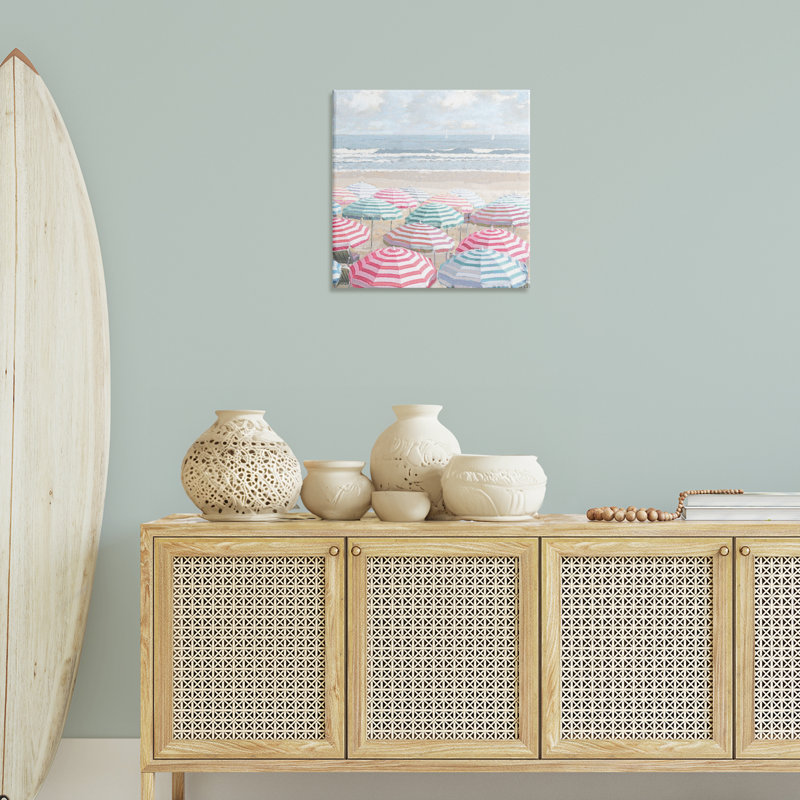 Toile brillante de parasols de plage, design par Amber Sterling, H 24 po x l 24 po