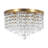 15" 5-light Glam Crystal Flush Mount Chandelier-2075774387