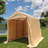 7 Ft Outdoor Portable Gazebo Storage Shelter Shed With 2 Roll Up Zipper Doors & Vents Carport For Motorcycle Waterproof And UV Resistant Anti-Snow Portable Garage Kit Tent-114930439-114930440