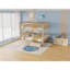 Lits gain d'espace avec rangement, lit simple en pin rustique pour chambre d'enfant-1887961033