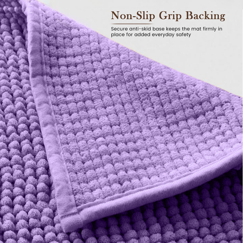 Taigen Non-Slip Indoor Door Mat, Lilac, 40x60cm