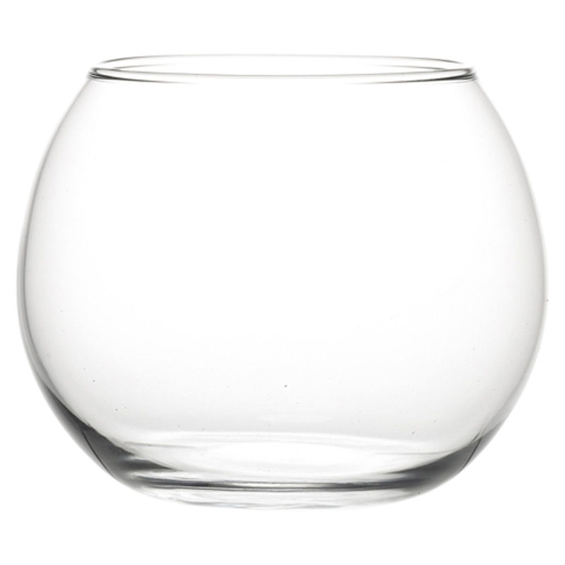 Glass Table Vase, 8.5cm H x 10.5cm W x 10.5cm D