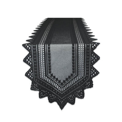 Mapleville Solid Color Lace Table Runner