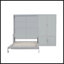 Grand lit escamotable mural avec placard-347647739