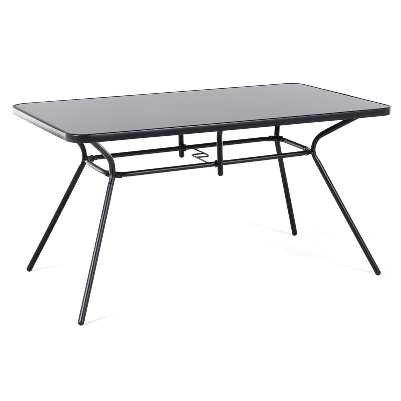 Rectangular Metal Outdoor Balcony Table , 140cm cm W 80cm cm D