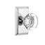 Studio Plate with Round Clear Crystal Door Knob-326910667-326910670