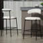 Tabourets de bar en tissu Teddy-1935614068