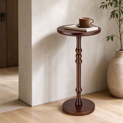 Pedestal Round Side Table
