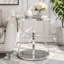 Table d'appoint moderne en verre 19,69 po avec 2 niveaux-132132778