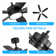 Giragos 52'' 5-Blade Large Indoor/Covered Outdoor Ceiling Fan With Led Lights and Remote, Quiet Reversible DC Motor, 5''/10'' Downrods, Timer