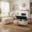 Banc de rangement en velours Leaysia-616575599