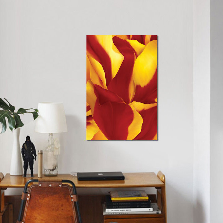 « magnifique fleur ii », reproduction d’impression sur toile, H 18 po x l 12 po x P 1,5 po, Toile tendue, Pas de tapis