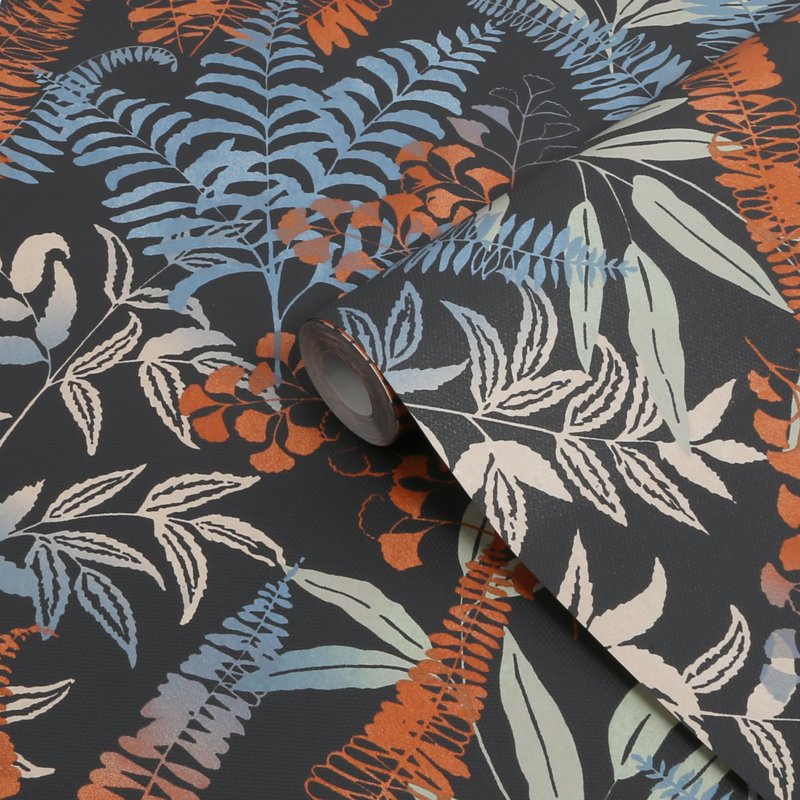 Intrigue 33cm x 52cm Texture Wallpaper Roll, Sunset