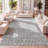 Kateshia Moroccan HYPE Boho Vintage Diamond Gray/Ivory Rug-1362604316