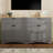 Mid-Century Buffet Cabinet with Rustic Handles-1383042611