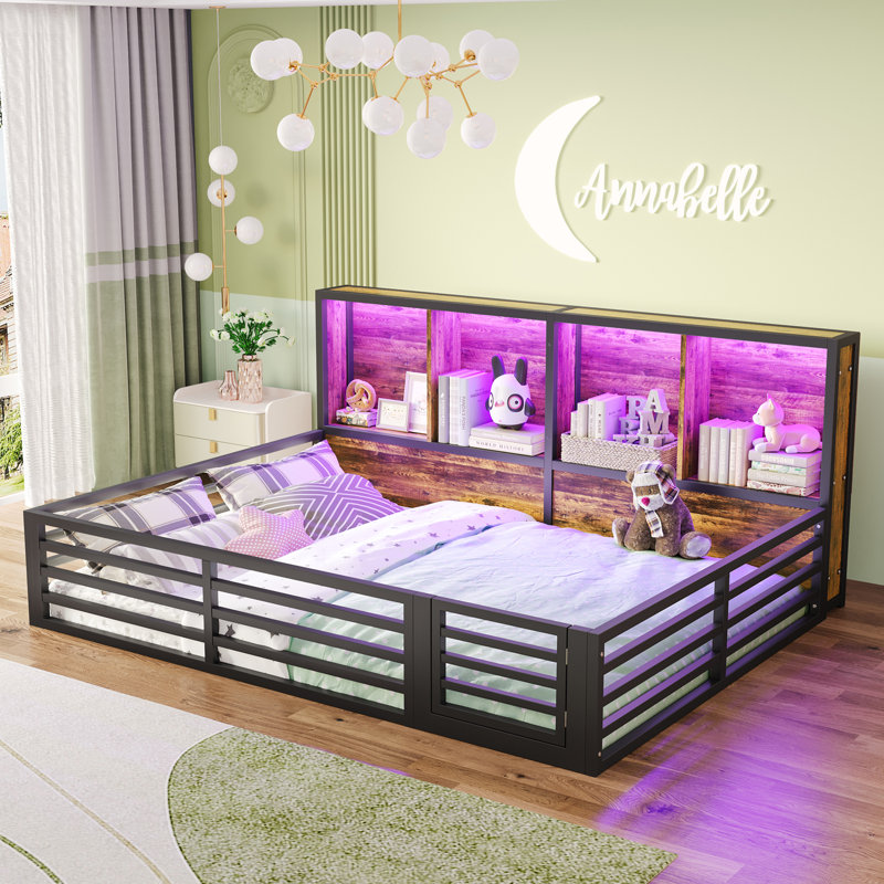 European Double (140 X 200 Cm) Bed Frame, Black